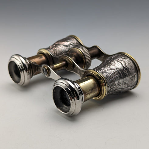 アンティーク ハンティング装飾 オペラグラス 双眼鏡 ケース付き